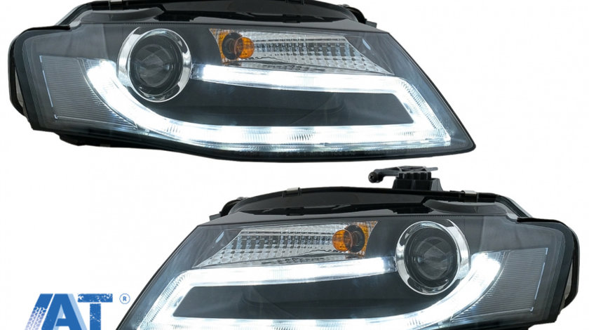 Faruri LED compatibil cu Audi A4 B8 8K (2008-2011) Facelift Light Bar Design Lumina De Zi LED DRL