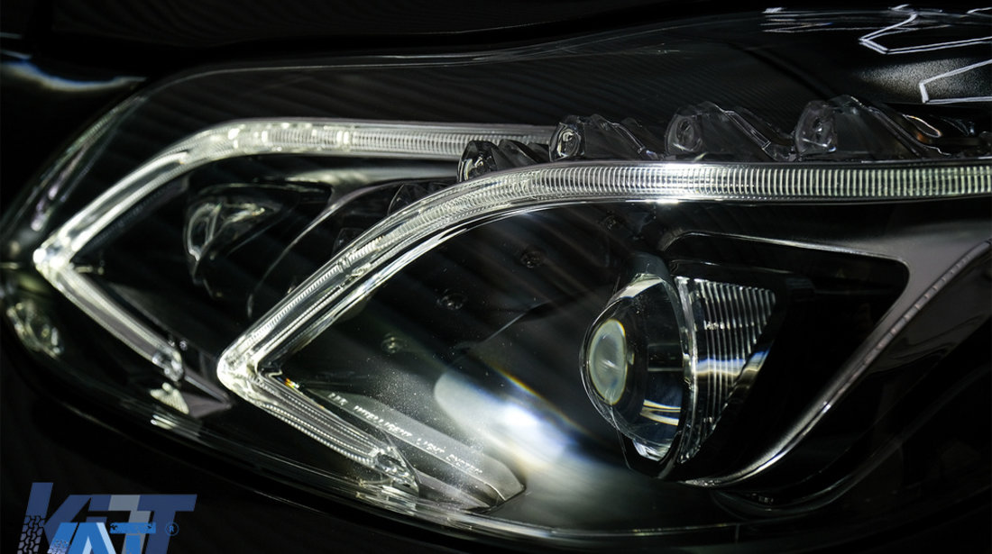 Faruri LED compatibil cu Mercedes E-Class W212 (2009-2012) Facelift Design