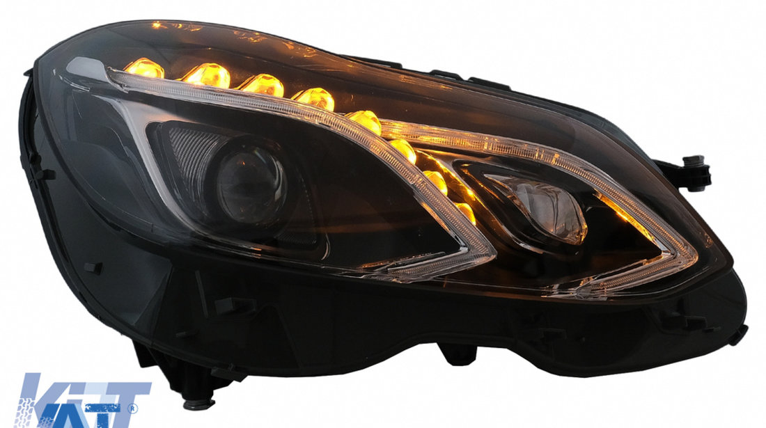 Faruri LED compatibil cu Mercedes E-Class W212 (2009-2012) Facelift Design