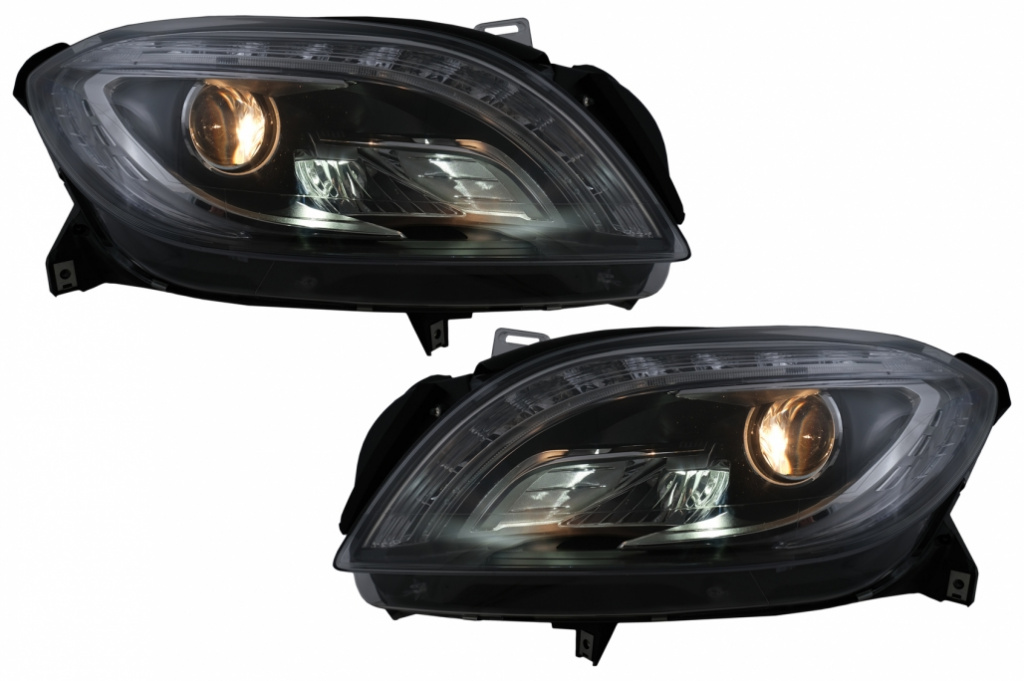 Faruri LED compatibil cu Mercedes M-Class W166 (2012-2015) Negru HLMBW166