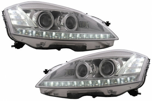 Faruri LED compatibil cu Mercedes W221 S-Class (2005-2009) Facelift Look LHD HLMBW221LED