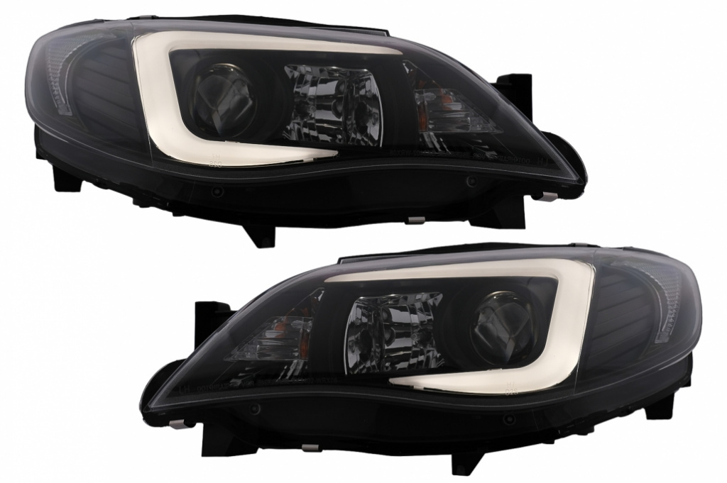 Faruri LED compatibil cu Subaru Impreza III GH (2007-2012) Negru HLSUIM3B