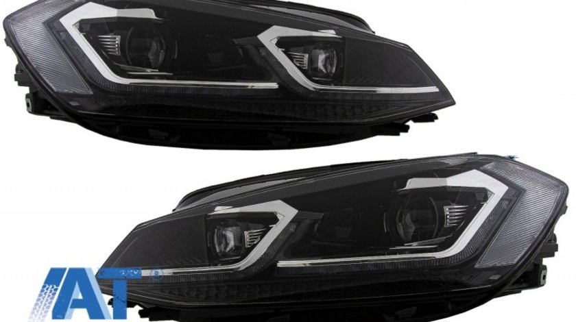 Faruri LED compatibil cu VW Golf 7.5 VII Facelift (2017-up) cu Semnal Dinamic