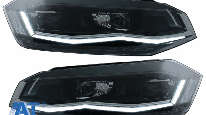 Faruri LED compatibil cu VW Polo AW MK6 (2018-2020) Semnal Dinamic Secvential