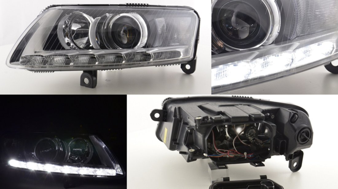 Faruri LED compatibile cu Audi A6 Bixenon original