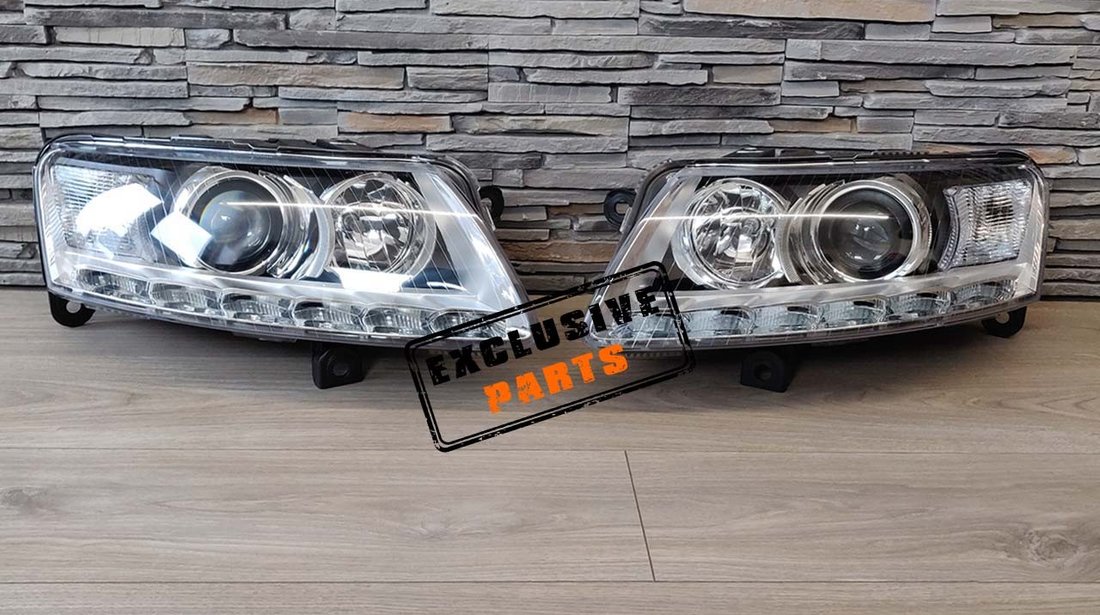 Faruri LED compatibile cu Audi A6 C6 4F (04-08) Xenon