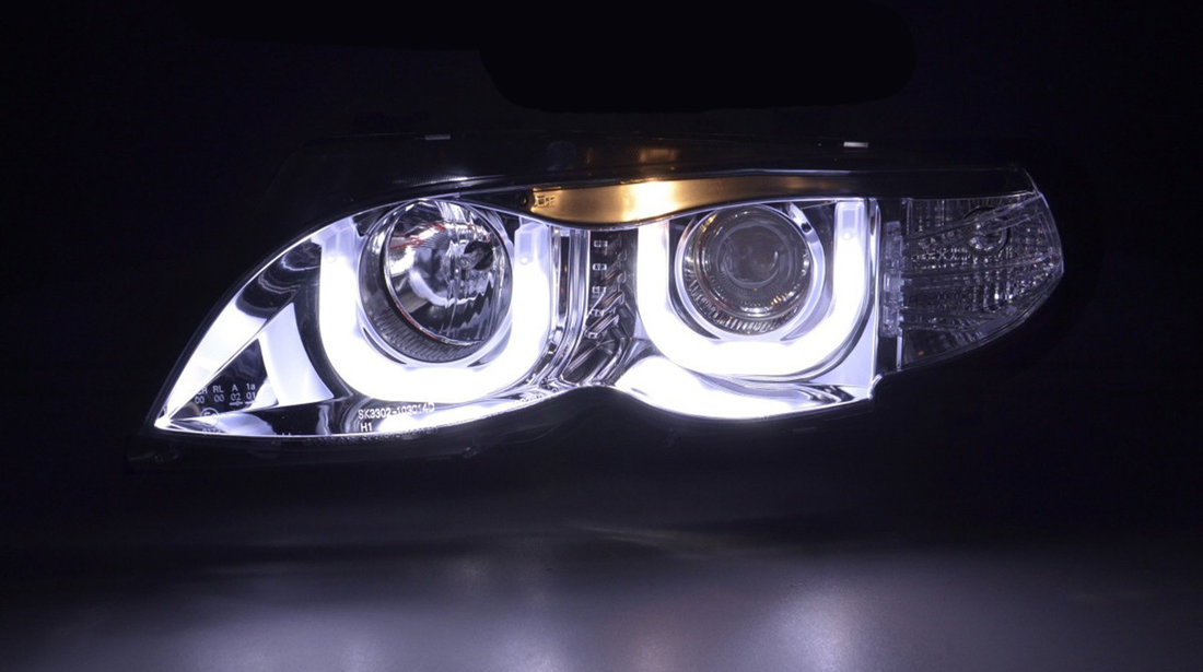 Faruri LED compatibile cu BMW E46 Seria 3 Dragon Light Type U