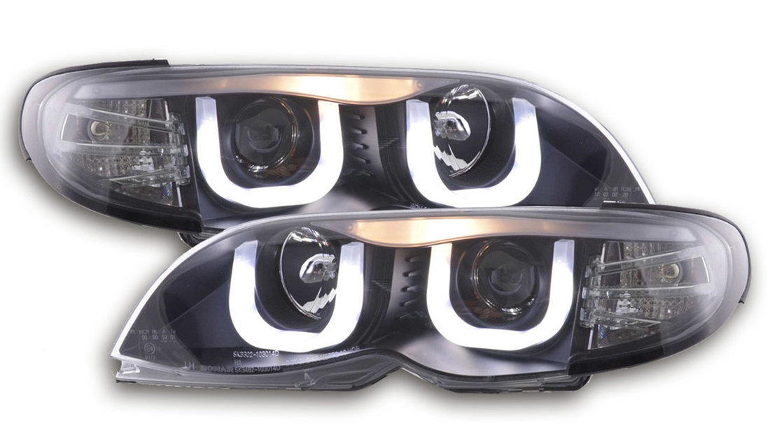 Faruri LED compatibile cu BMW E46 Seria 3 Dragon Light Type U