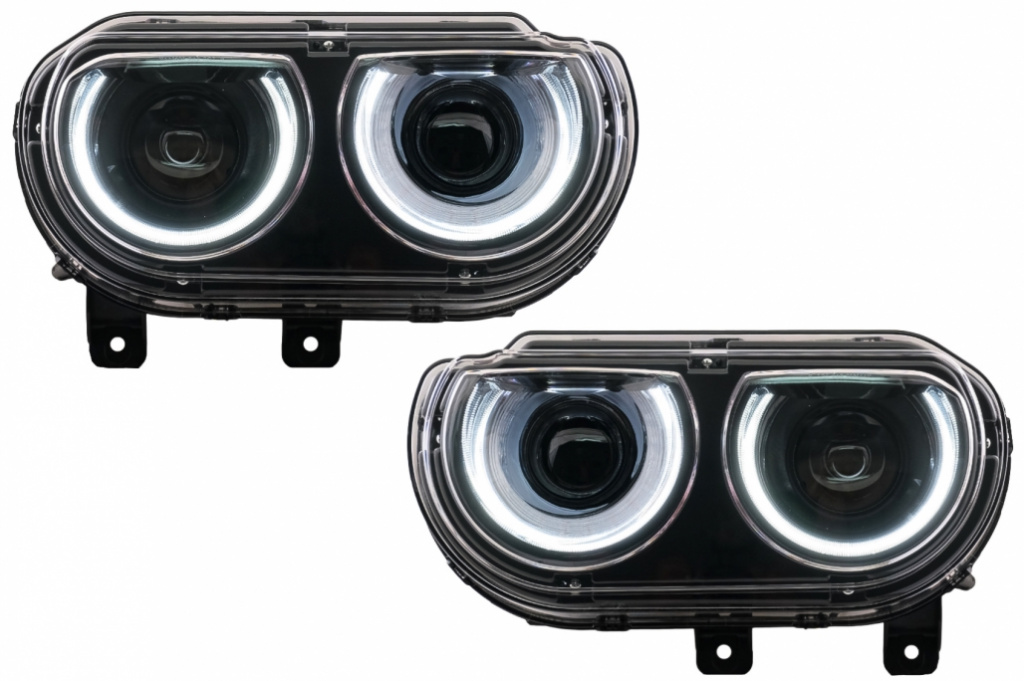Faruri LED compatibile cu Dodge Challenger (2008-2014) cu Semnal Dinamic HLDOCHSRT