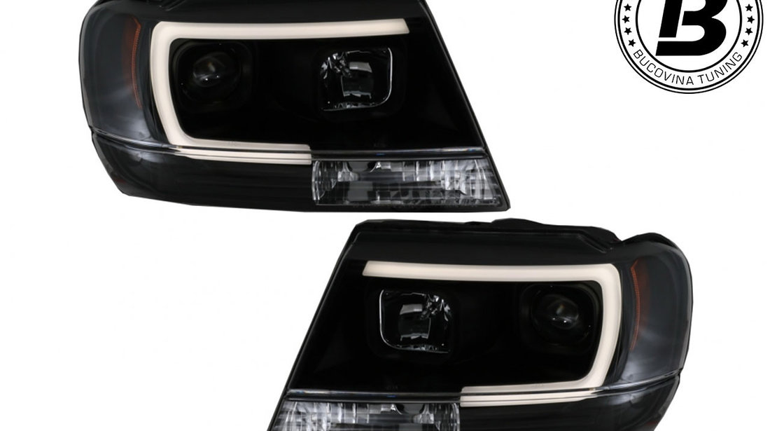 Faruri LED compatibile cu Jeep Grand Cherokee (99-04) Black Design