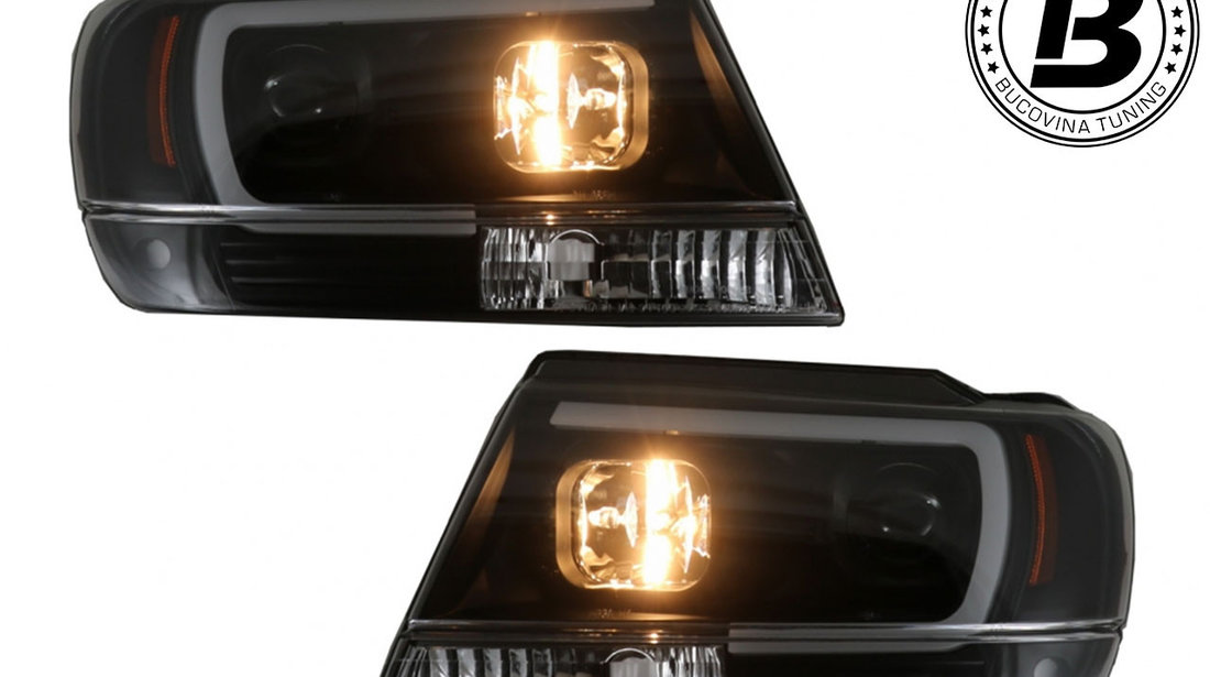 Faruri LED compatibile cu Jeep Grand Cherokee (99-04) Black Design