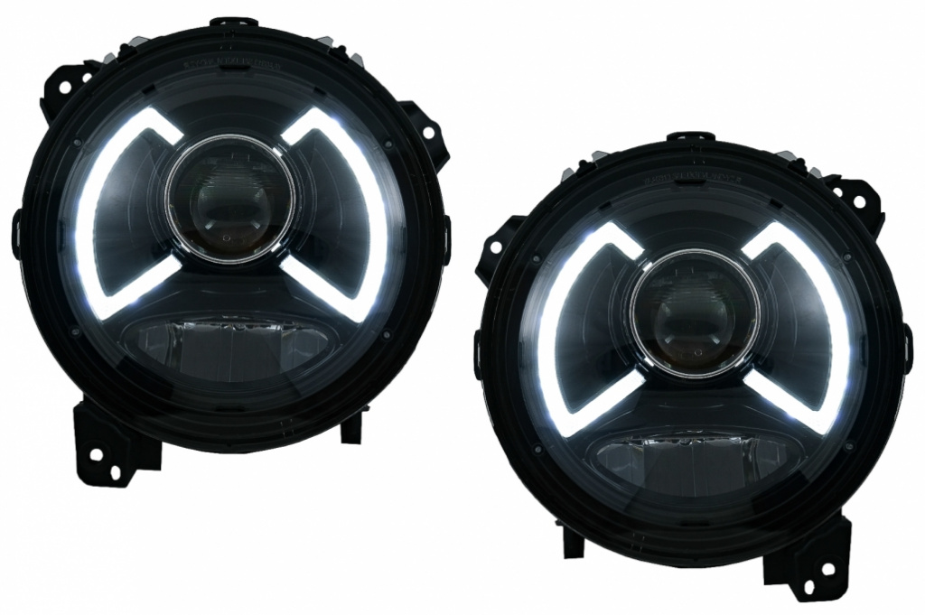 Faruri LED compatibile cu Jeep Wrangler IV JL/JLU (2018-up) HLJEWJL