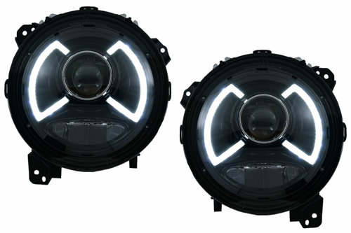 Faruri LED compatibile cu Jeep Wrangler IV JL/JLU (2018-up) HLJEWJL