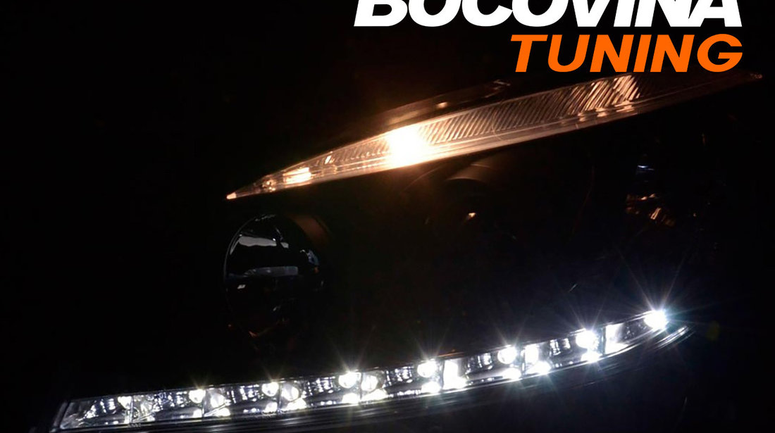 Faruri LED compatibile cu Mercedes Benz C-Class W204 (07-10)