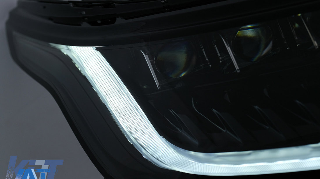 Faruri LED compatibile cu Rover Range Sport L494 (2013-2017) cu Semnal Dinamic Conversie la 2018-up Matrix Look