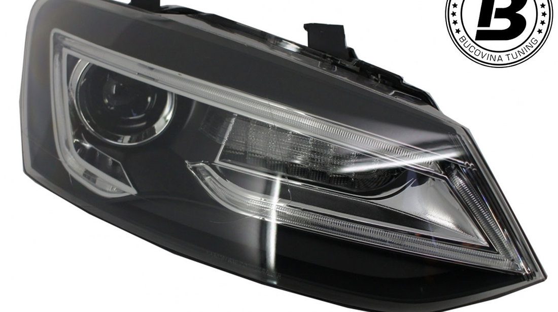 Faruri LED compatibile cu VW Polo 6R (11-17) Devil Eye Design