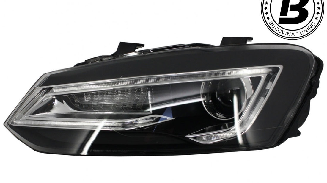 Faruri LED compatibile cu VW Polo 6R (11-17) Devil Eye Design