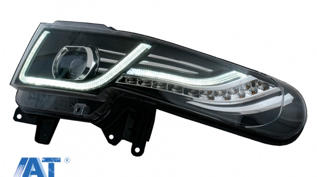 Faruri LED cu Semnal Dinamic si Grila Centrala compatibile cu Toyota FJ Cruiser XJ10 (2007-2015)