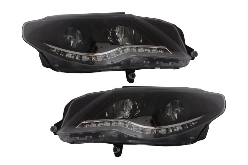 Faruri LED DAYLINE compatibil cu VW Passat CC (2008-2012) DRL Look Negru SWV38DGXB