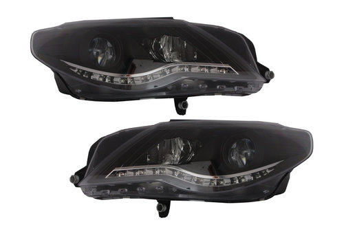 Faruri LED DAYLINE compatibil cu VW Passat CC (2008-2012) DRL Look Negru SWV38DGXB