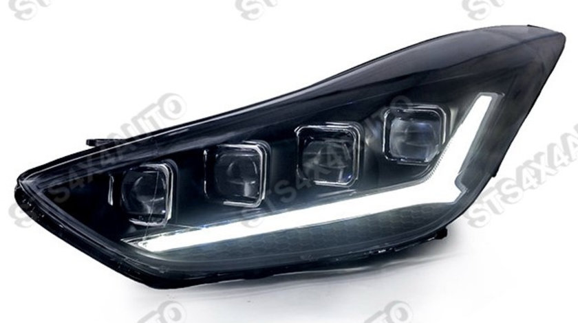 FARURI LED DAYLINE CU DYNAMIC SEMNALIZARE HYUNDAI ELANTRA 2011-2015 BK [4-LENS]