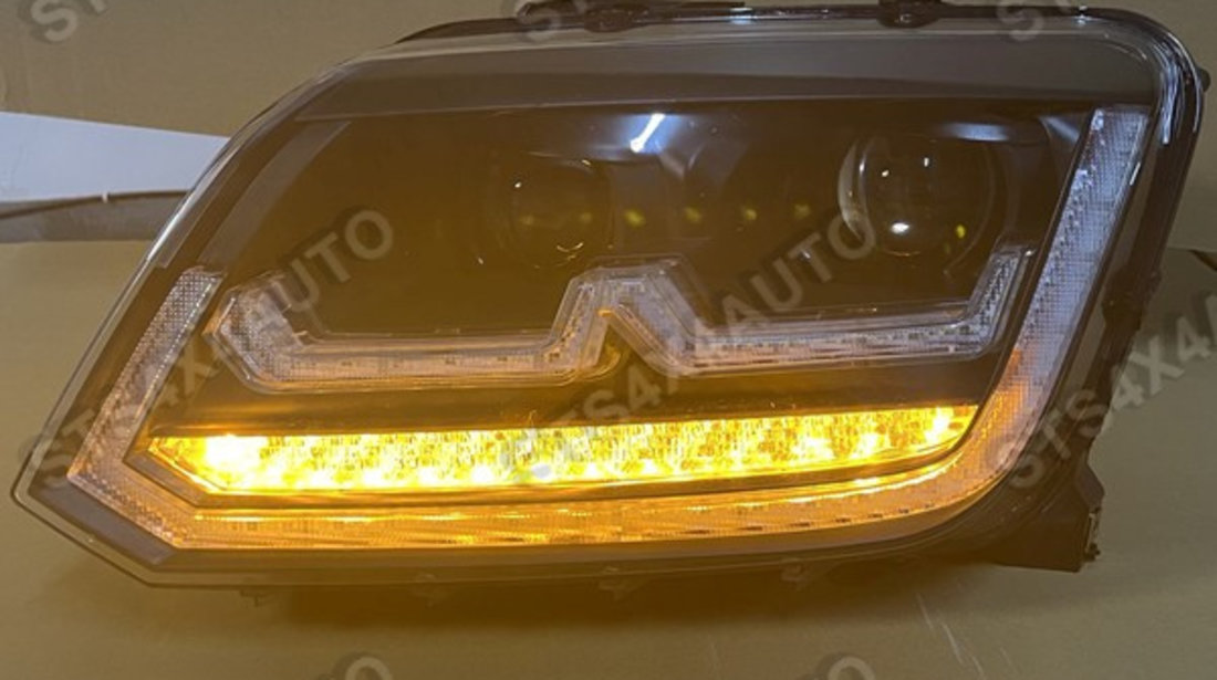 FARURI LED DAYLINE CU DYNAMIC SEMNALIZARE VW AMAROK 2010-2020 BK [V1]