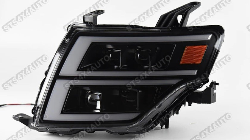 FARURI LED DAYLINE CU DYNAMIC SEMNALIZARE MITSUBISHI PAJERO 2007-2021 BK [V2]