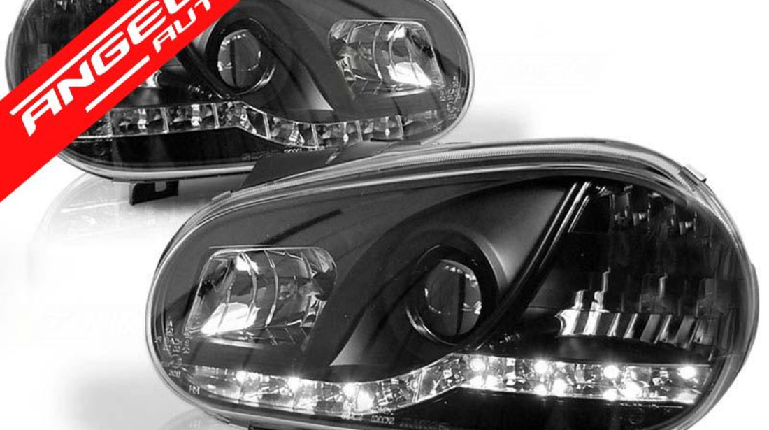 Faruri LED Dayline VW GOLF 4 Black Design