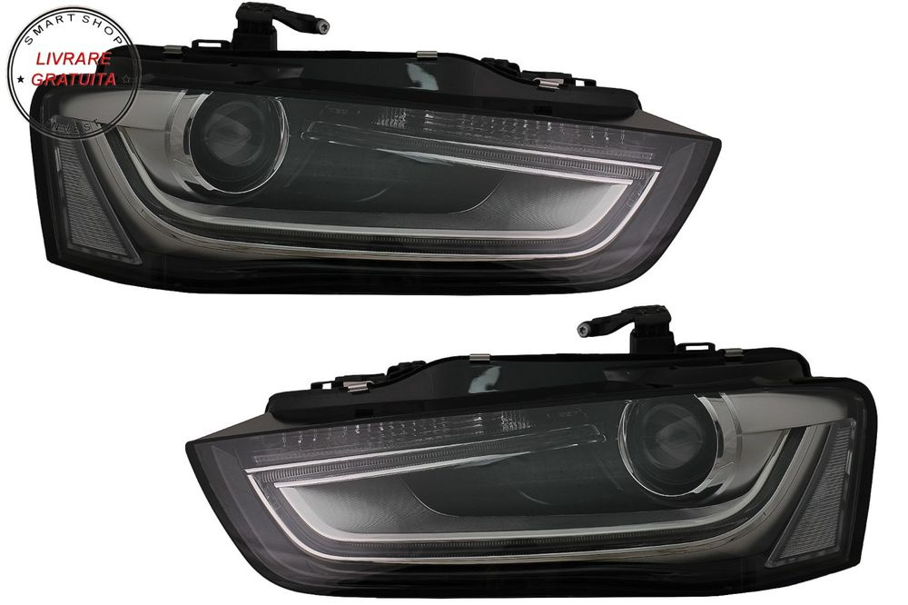 Faruri LED DRL Audi A4 B8.5 Facelift (2012-2015) Negru- livrare gratuita