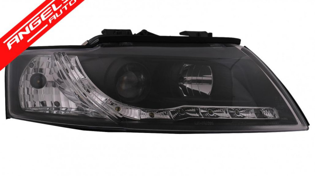 Faruri LED DRL Audi A4 Cabriolet B6 8H7 8HE (2002-2006) Negru