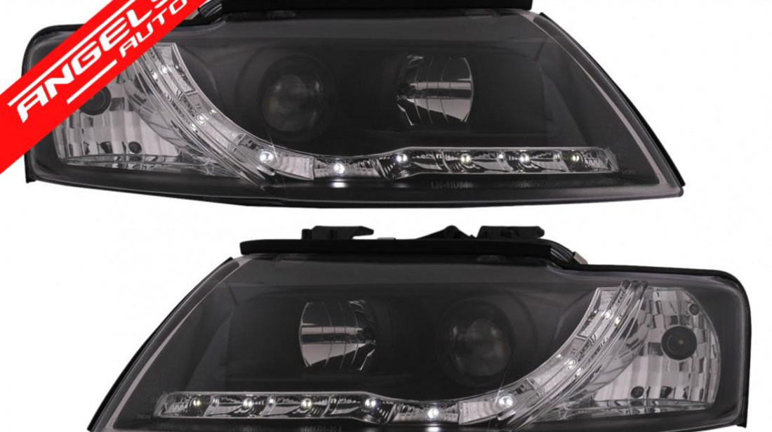 Faruri LED DRL Audi A4 Cabriolet B6 8H7 8HE (2002-2006) Negru