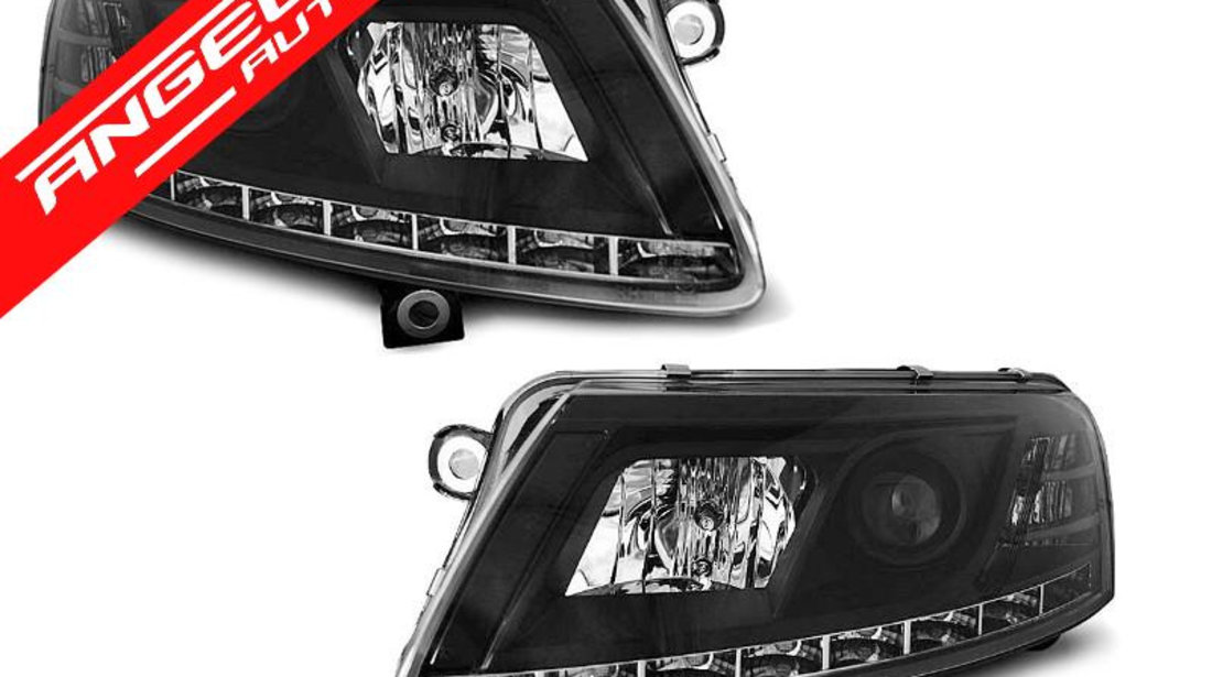 Faruri LED DRL AUDI A6 C6 2004-2008 Black