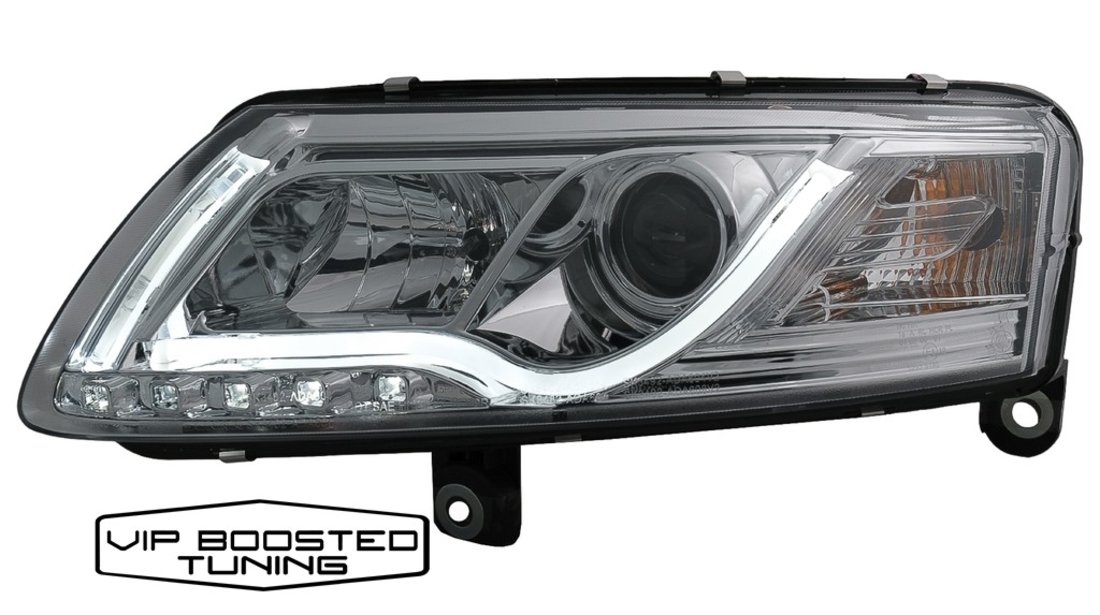 Faruri LED DRL Audi A6 C6 4F (2004-2007) Crom