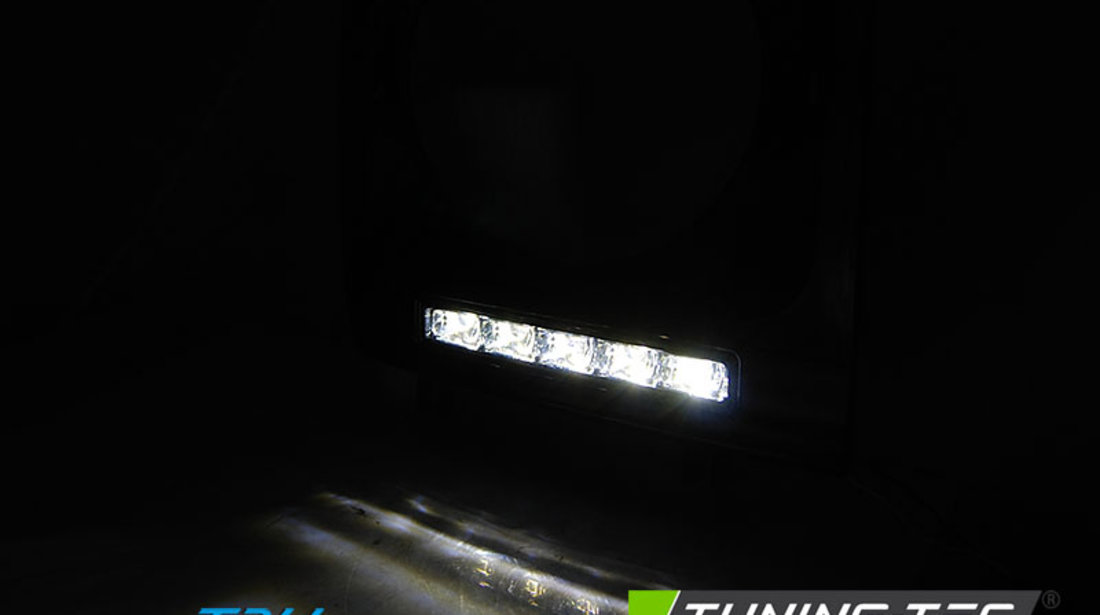 Faruri LED DRL BLACK compatibila MERCEDES W461,W463 01-12