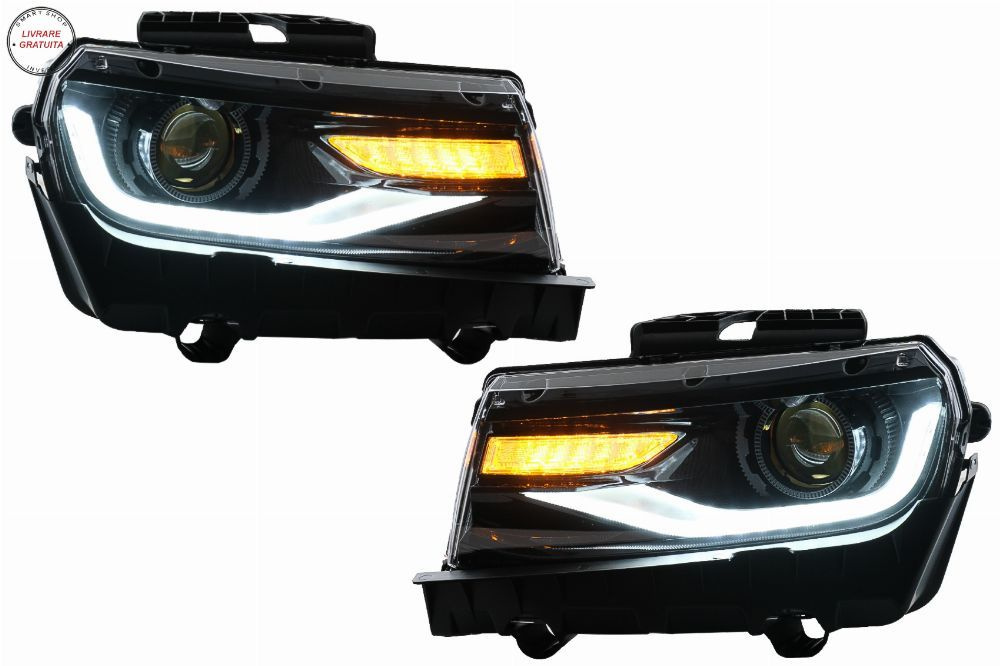 Faruri LED DRL Chevrolet Camaro (2014-2015) cu Semnal Dinamic Conversie la 2016+- livrare gratuita