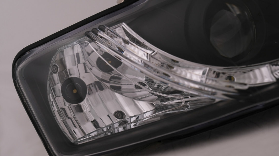 Faruri LED DRL compatibil cu Audi A4 Cabriolet B6 8H7 8HE (2002-2006) Negru HLAUA4B6BCA