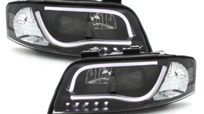 Faruri LED DRL compatibil cu Audi A6 4B (1997-2001) Negru