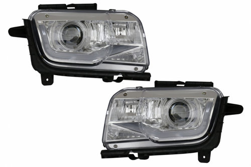 Faruri LED DRL compatibil cu Chevrolet Camaro Mk5 Non-Facelift (2009-2013) Crom HLCHECAMARONFLC
