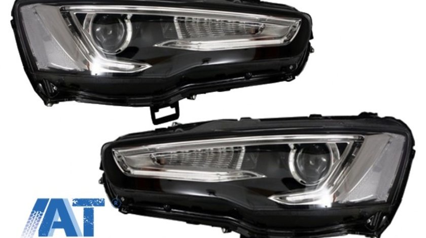 Faruri LED DRL compatibil cu Mitsubishi Lancer (2007-2017) Dual Proiector Semnal Secvential Dinamic