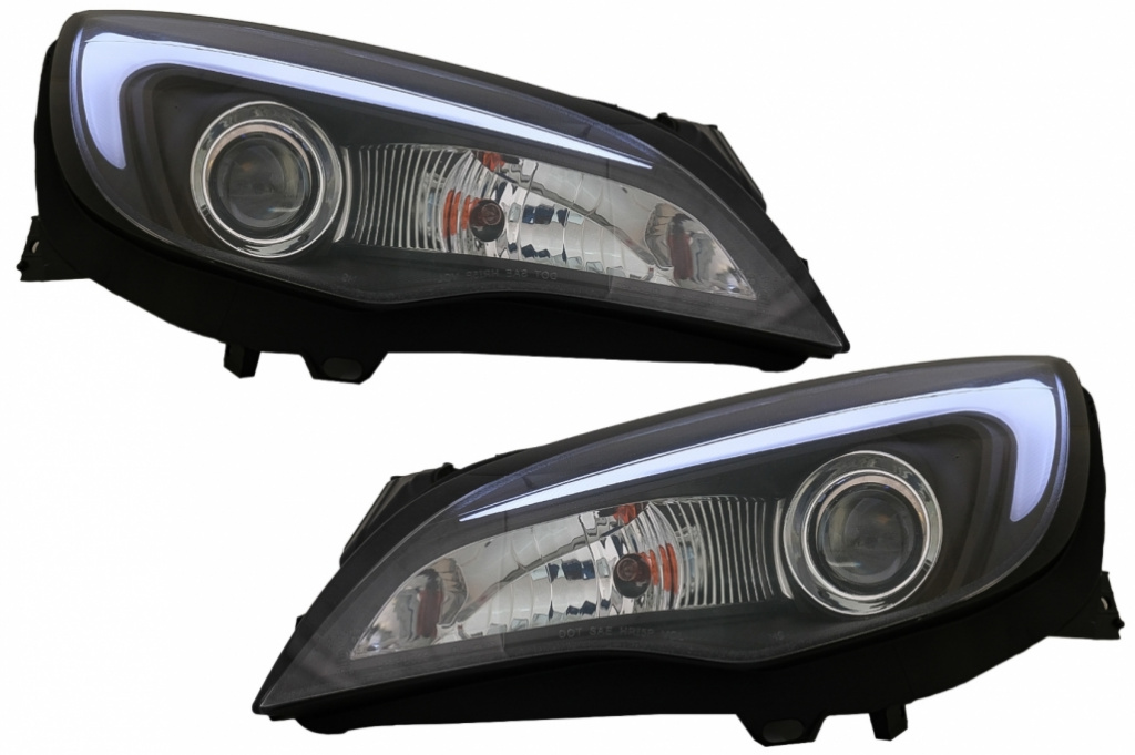 Faruri LED DRL compatibil cu Opel Astra J (2010-2015) Negru HLOPAJ