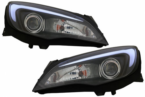 Faruri LED DRL compatibil cu Opel Astra J (2010-2015) Negru HLOPAJ