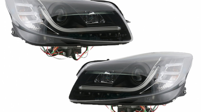 Faruri LED DRL compatibil cu Opel Insignia (2008-2012) Negru SWO16SLGXB