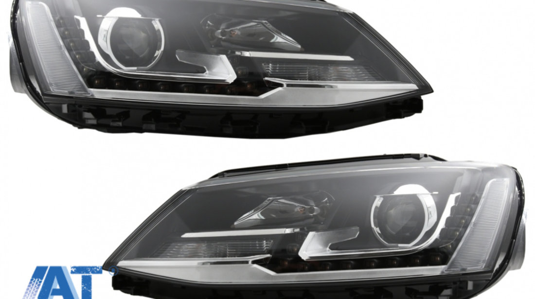 Faruri LED DRL compatibil cu VW Jetta Mk6 VI (2011-2017) GTI OE Design