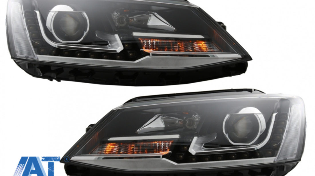 Faruri LED DRL compatibil cu VW Jetta Mk6 VI (2011-2017) GTI OE Design