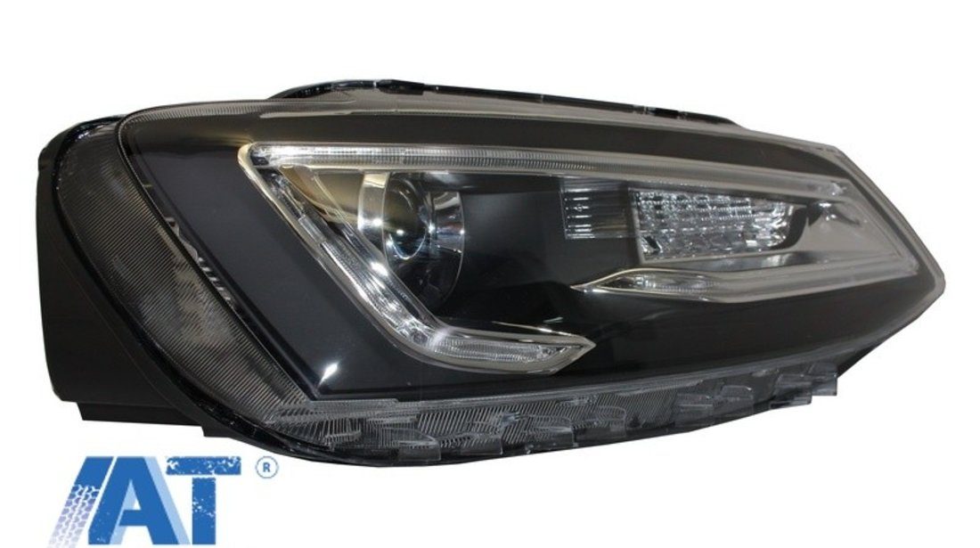 Faruri LED DRL compatibil cu VW Jetta Mk6 VI Non GLI (2011-2017) Semnal Dinamic Secvential Demon Bi-Xenon Design