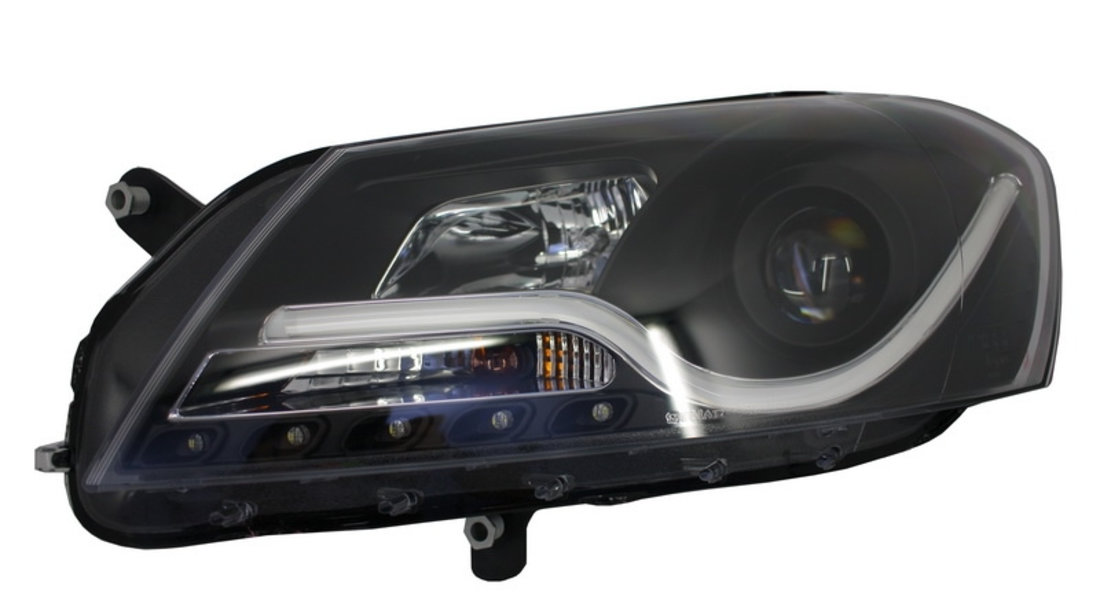 Faruri LED DRL compatibil cu VW Passat B7 (10.2010-10.2014) Negru