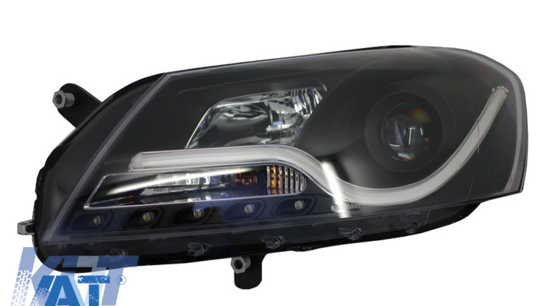 Faruri LED DRL compatibil cu VW Passat B7 (10.2010-10.2014) Negru