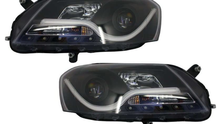 Faruri LED DRL compatibil cu VW Passat B7 (10.2010-10.2014) Negru