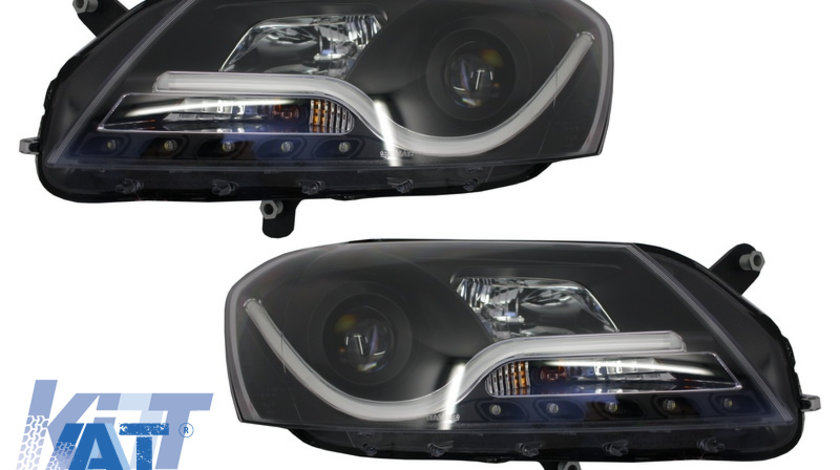 Faruri LED DRL compatibil cu VW Passat B7 (10.2010-10.2014) Negru