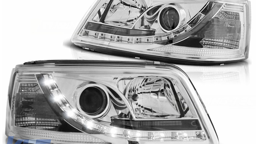 Faruri LED DRL compatibil cu VW Transporter T5 (04.2003-08.2009) Crom